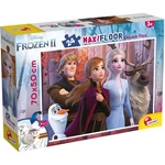 Kép 1/2 - Jégvarázs főszereplői 2 az 1-ben maxi 24 db-os puzzle és színező 70×50 cm – Lisciani