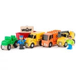 Kép 1/4 - Munkagépek 8 db-os járműszett figurával – Woodyland