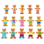 Kép 3/4 - Öltöztethető medvecsalád fa puzzle – Woodyland