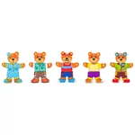 Kép 4/4 - Öltöztethető medvecsalád fa puzzle – Woodyland