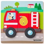 Kép 1/2 - Fa tűzoltós 5 db-os baba puzzle – Woodyland