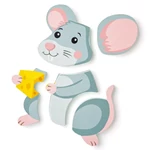 Kép 2/2 - Fa egeres 5 db-os baba puzzle – Woodyland