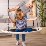 Kép 2/2 - Fészek hinta bézs színben 100 cm – Woodyland