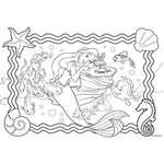 Kép 3/3 - Ariel a kis hableány 2 az 1-ben 250 db-os puzzle és színező 50×35 cm – Lisciani