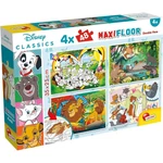 Kép 1/5 - Disney Klasszikusok 2 az 1-ben maxi 4×48 db-os puzzle és színező 35×25 cm – Lisciani
