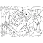 Kép 5/5 - Disney Klasszikusok 2 az 1-ben maxi 4×48 db-os puzzle és színező 35×25 cm – Lisciani