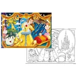 Kép 2/2 - A szépség és a szörnyeteg Belle 2 az 1-ben 108 db-os puzzle és színező 70×50 cm – Lisciani