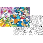 Kép 2/2 - Disney Kacsamesék 2 az 1-ben 108 db-os puzzle és színező 70×50 cm – Lisciani