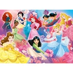 Kép 2/2 - Disney hercegnők a csapat 2 az 1-ben 24 db-os Eco maxi puzzle és színező 70×50 cm – Lisciani