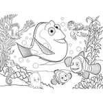 Kép 3/3 - Némó nyomában 2 az 1-ben 24 db-os Eco maxi puzzle és színező 70×50 cm – Lisciani