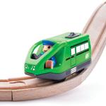 Kép 2/2 - Modern zöld elektromos mozdony – Woodyland