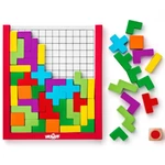Kép 2/2 - Színes fa tetris kirakó játék – Woodyland