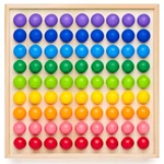 Kép 3/3 - Montessori szivárvány golyók fejlesztő játék – Woodyland