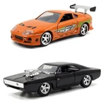 Kép 2/2 - Halálos iramban: Twin Pack Dodge Charger R/T és Toyota Supra fém járgányok dupla csomag 1/32 – Simba Toys
