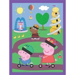Kép 2/4 - Peppa malacos 2 az 1-ben puzzle és memóriajáték – Trefl