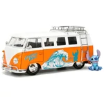 Kép 2/3 - Disney Stitch – 1961 Volkswagen Busz kisautó Stitch figurával 1/24 – Jada Toys