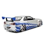 Kép 3/3 - Halálos iramban: Brian's 2002 Nissan Skyline GT-R (BNR34) autómodell 1/24 - Simba Toys