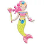 Kép 3/3 - Hableány pufi matrica készlet – Melissa & Doug