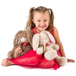 Kép 2/2 - Cappuccino nyuszi plüss figura 36 cm – Lumpin