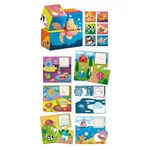 Kép 2/2 - Montessori baby fa mesekocka - Állatok és élőhelyeik