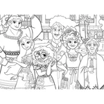 Kép 3/5 - Disney Encanto 2 az 1-ben maxi 4×48 db-os puzzle és színező 35×25 cm – Lisciani