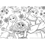 Kép 5/5 - Disney Encanto 2 az 1-ben maxi 4×48 db-os puzzle és színező 35×25 cm – Lisciani