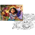 Kép 2/2 - Disney Encanto 2 az 1-ben 108 db-os puzzle és színező 70×50 cm – Lisciani