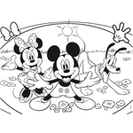 Kép 3/3 - Mickey egér 2 az 1-ben 48 db-os puzzle és színező 35×25 cm – Lisciani