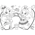 Kép 2/2 - Disney Alice Csodaországban 2 az 1-ben maxi 24 db-os puzzle és színező 70×50 cm – Lisciani