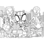 Kép 2/2 - Marvel Spidey 2 az 1-ben 24 db-os puzzle és színező 35×25 cm – Lisciani