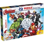 Kép 1/2 - Bosszúállók 2 az 1-ben 60 db-os puzzle és színező 35×25 cm – Lisciani