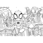 Kép 2/2 - Marvel Spidey és csapata 2 az 1-ben 24 db-os puzzle és színező 50×35 cm – Lisciani