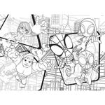 Kép 2/2 - Marvel Spidey 2 az 1-ben maxi 24 db-os puzzle és színező 70×50 cm – Lisciani