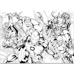 Kép 3/3 - Bosszúállók 2 az 1-ben 108 db-os maxi puzzle és színező 70×50 cm – Lisciani