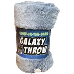 Kép 1/3 - Buddy&Barney: Sötétben világító takaró galaxis mintával 152×127 cm