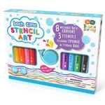 Kép 1/2 - Buddy&amp;Barney fürdőjáték – 8 db-os krétas szett sablonnal
