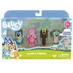 Kép 1/2 - Bluey: Bluey és barátai 4 db-os játékfigura szett