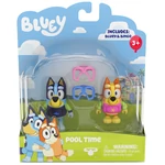 Kép 1/2 - Bluey: Bluey és Chilli medence party játékfigura szett
