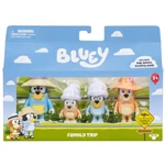 Kép 1/2 - Bluey: Családi utazás 4 db-os figura szett