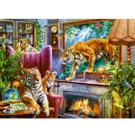 Kép 2/2 - Tigrisek életre kelnek 3000 db-os puzzle – Castorland