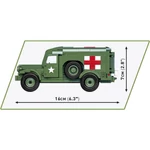Kép 3/4 - COBI: Dodge WC-54 Ambulance mentőautó építőjáték (2257)