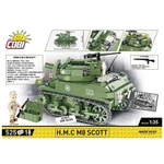 Kép 2/4 - COBI: WWII H.M.C M8 Scott tank építőjáték (2279)