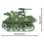 Kép 4/4 - COBI: WWII H.M.C M8 Scott tank építőjáték (2279)