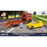 Kép 2/5 - COBI: Citroen Type H Car Transporter &amp; 2CV Type AZ autó építőjáték (24627)