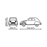 Kép 5/5 - COBI: Citroen Type H Car Transporter &amp; 2CV Type AZ autó építőjáték (24627)