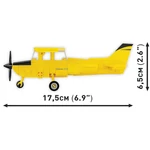 Kép 4/5 - COBI: Cessna 172 Skyhawk sárga építőjáték (26621)