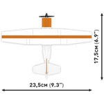Kép 5/5 - COBI: Cessna 172 Skyhawk narancs-fehér építőjáték (26623)