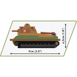 Kép 4/4 - COBI: Somua S-35 francia tank építőjáték (3093)