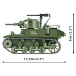 Kép 6/8 - COBI: M3 Stuart tank építőjáték (3129)