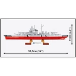 Kép 4/5 - COBI: WW II Battleship Bismarck építőjáték (4854)